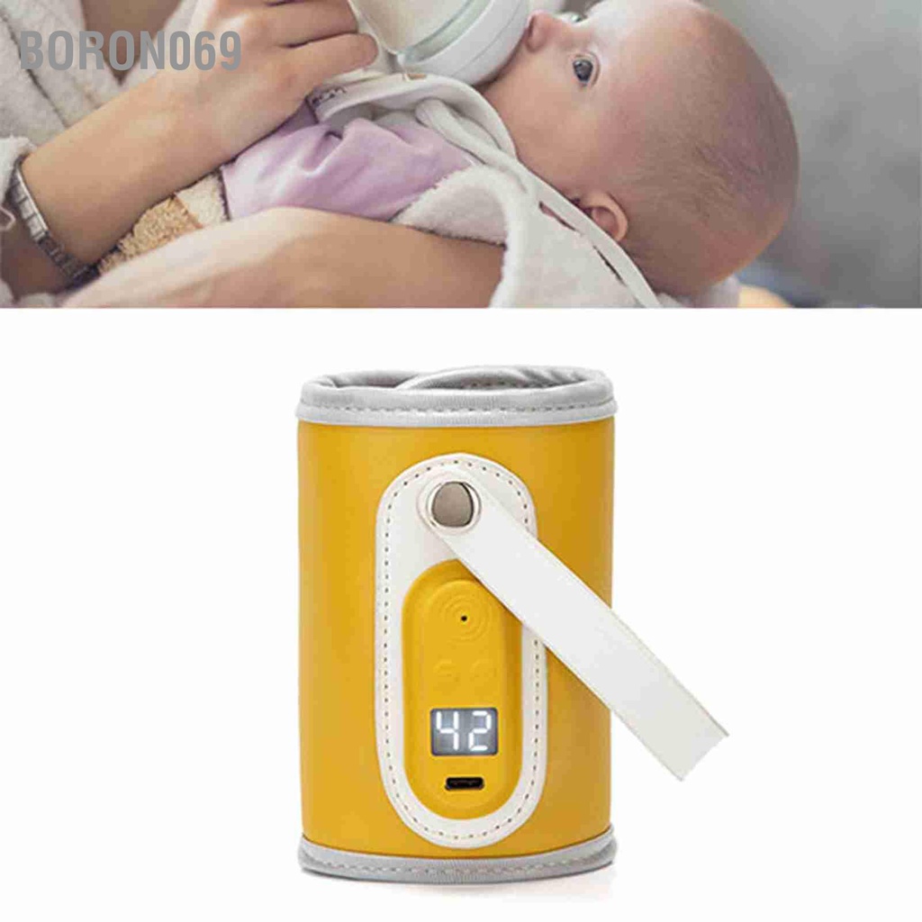 Boron069 USB Cho Bé Bình Sữa Thông Minh Hiển Thị Nhiệt Độ Không Đổi Đa Năng Ngoài Trời