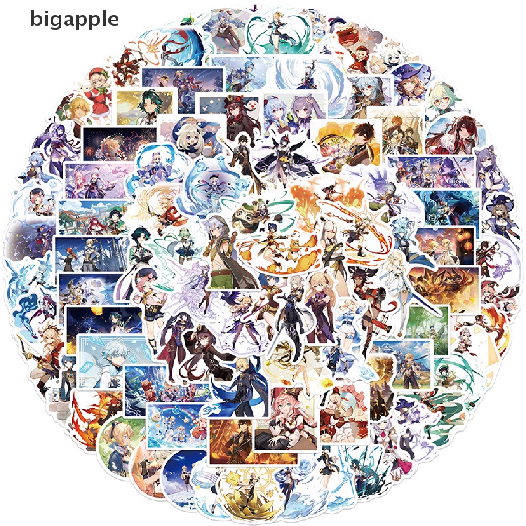 Set 100 Sticker Hoạt Hình Chống Thấm Nước Dễ Thương Dành Cho Các Bé