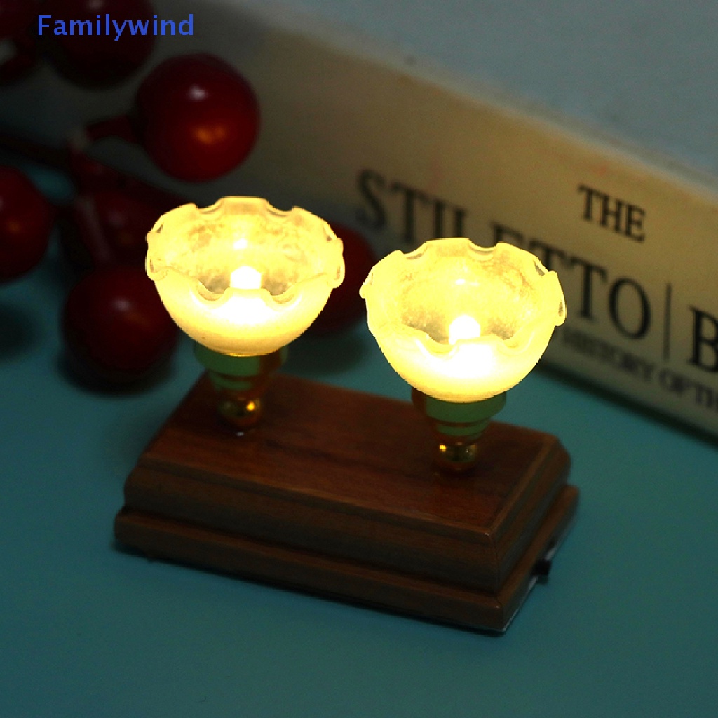 Đèn Trần Hai Đầu Hình Bông Hoa Mini Tỉ Lệ 1: 12 Trang Trí Nhà Búp Bê