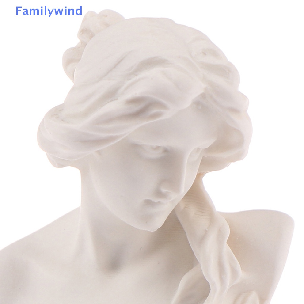 1 Tượng Mô Hình Xe Buýt Bằng Nhựa Resin Màu Trắng Trang Trí Nhà Búp Bê