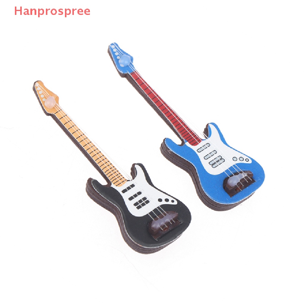 Mô Hình Đàn Guitar Điện Tỉ Lệ 1: 12 Dùng Trang Trí Nhà Búp Bê