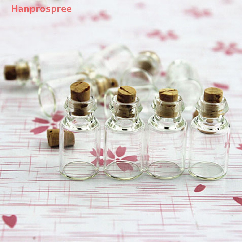 Set 4 Bình Thủy Tinh Rỗng Mini Trang Trí Nhà Búp Bê   Dụng Cụ Làm Đẹp Chất Lượng Cao