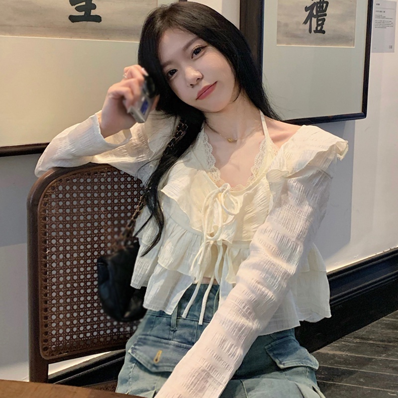 Áo Sơ Mi Ngắn Tay Dài Cổ Chữ V Thời Trang Cho Nữ