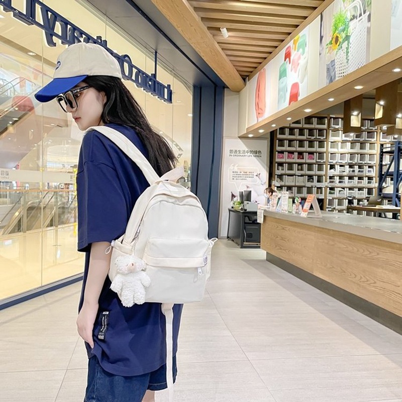 Ba Lô Vải mini Màu Sắc Kẹo Ngọt Phong Cách Hàn Quốc Dành Cho Nữ