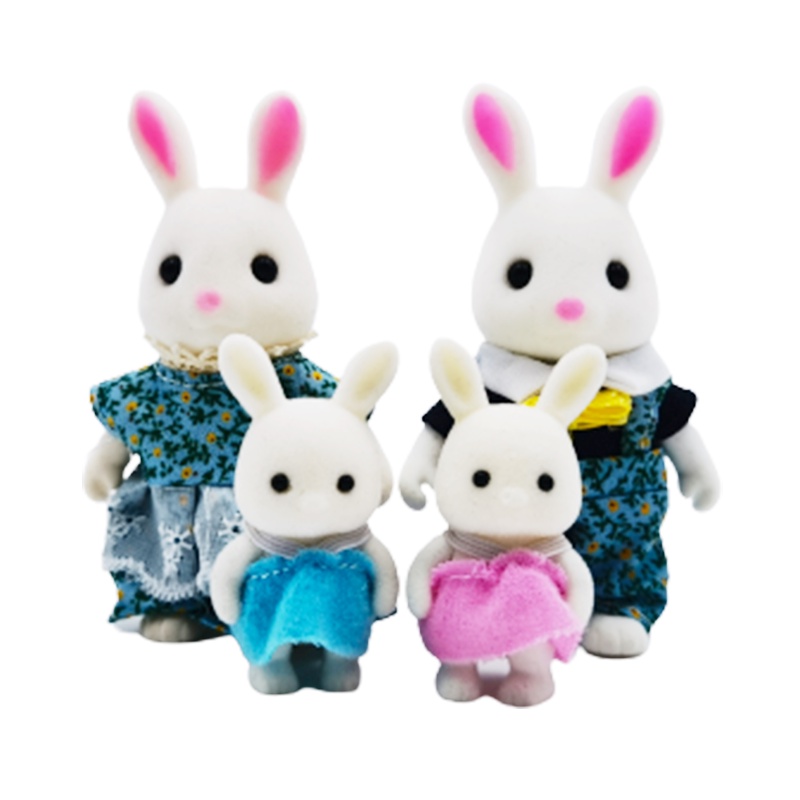 Bộ Nội Thất Gia Đình Thỏ Calico Critter Tỉ Lệ 1: 12 Trang Trí Nhà Búp Bê