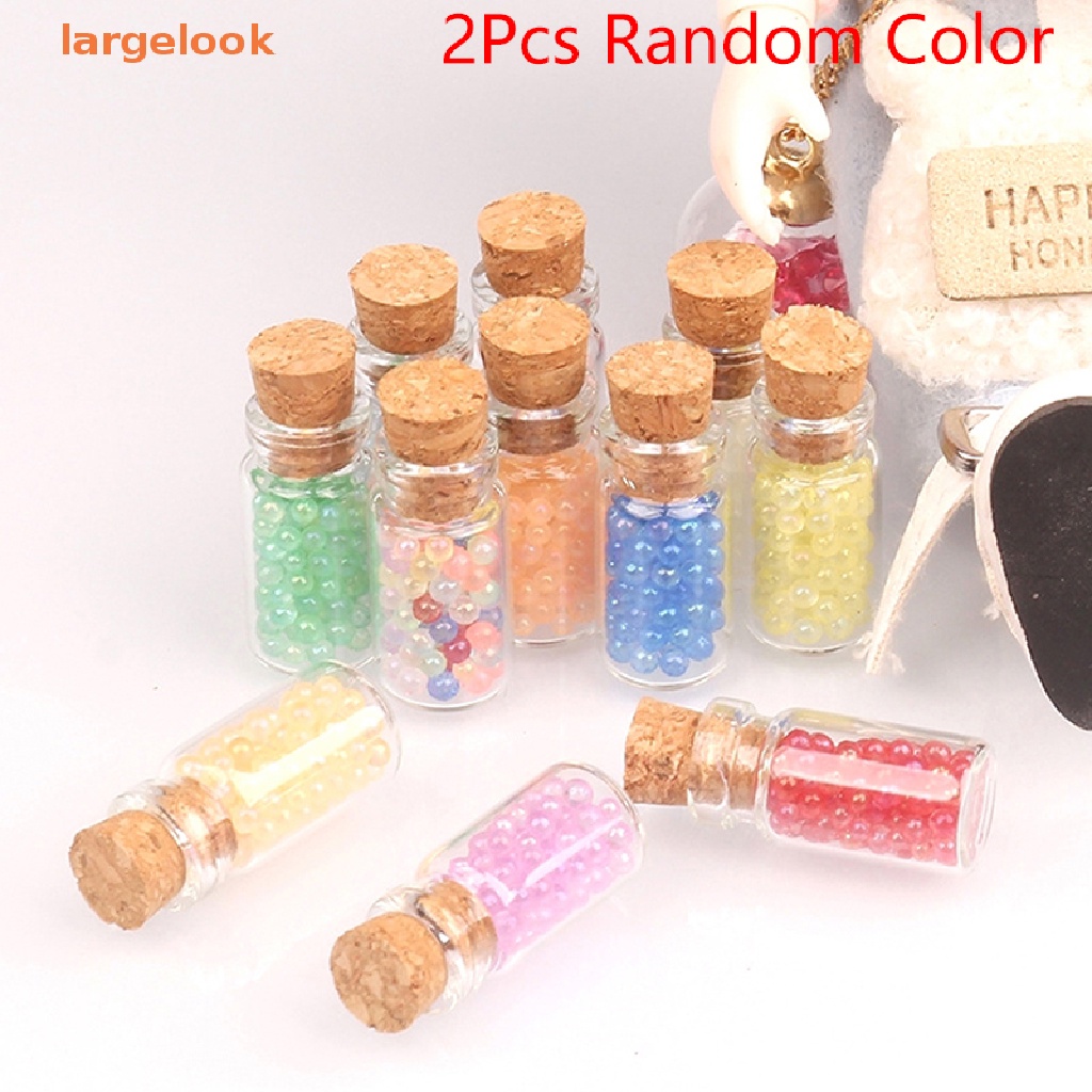 Bộ 2 Lọ Điều Ước Mini Dạ Quang Dùng Trang Trí Nhà Búp Bê DIY