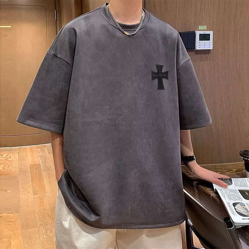 Áo Thun Tay Ngắn Dáng Rộng Cỡ Lớn 150kg Thời Trang Mùa Hè Cho Các Cặp Đôi