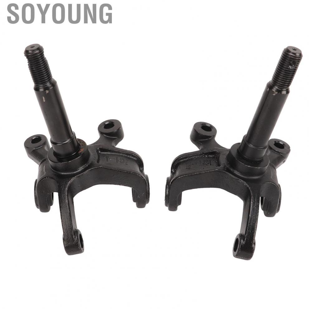 Soyoung Wheel Stub Axle Strut  Anti Deformation Durable High Hardness Steering Knuckle Spindle 2 Pcs for 110cc 150cc 200cc 250cc ATV