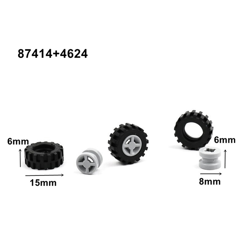 Bộ 48 Phụ Kiện Lắp Ráp Bánh Xe Hơi Đồ Chơi Bằng Nhựa Cho Bé
