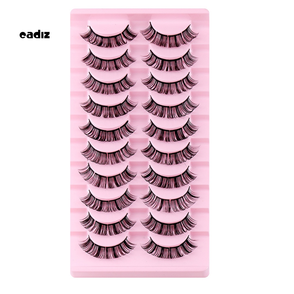 Hộp 10 Cặp Lông Mi Giả Tiện Lợi Dành Cho Nữ