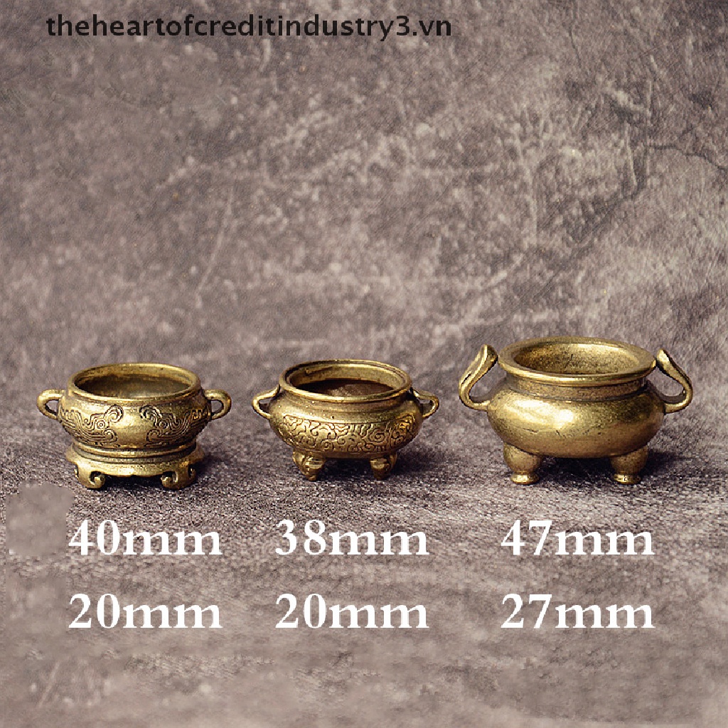 Đế Đốt Trầm Hương Mini Bằng Đồng Thau Hình Hoa Sen Bỏ Túi