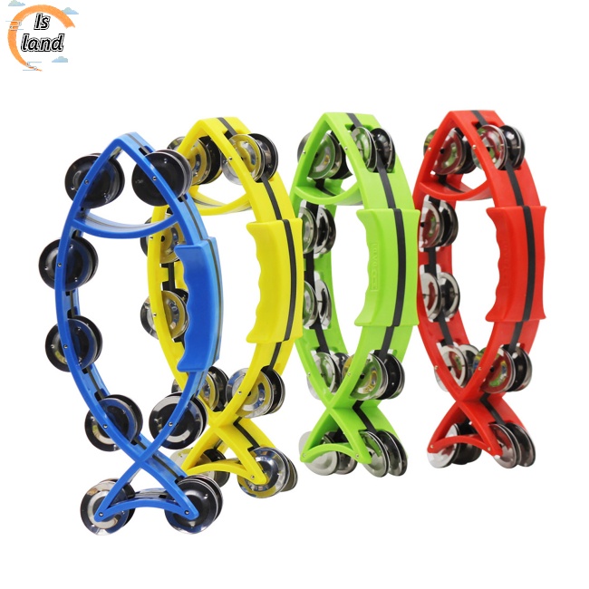 [IS] Trống Lục Lạc Cầm Tay Hình Cá Nhiều Màu Sắc Giáo Dục Sớm Cho Bé