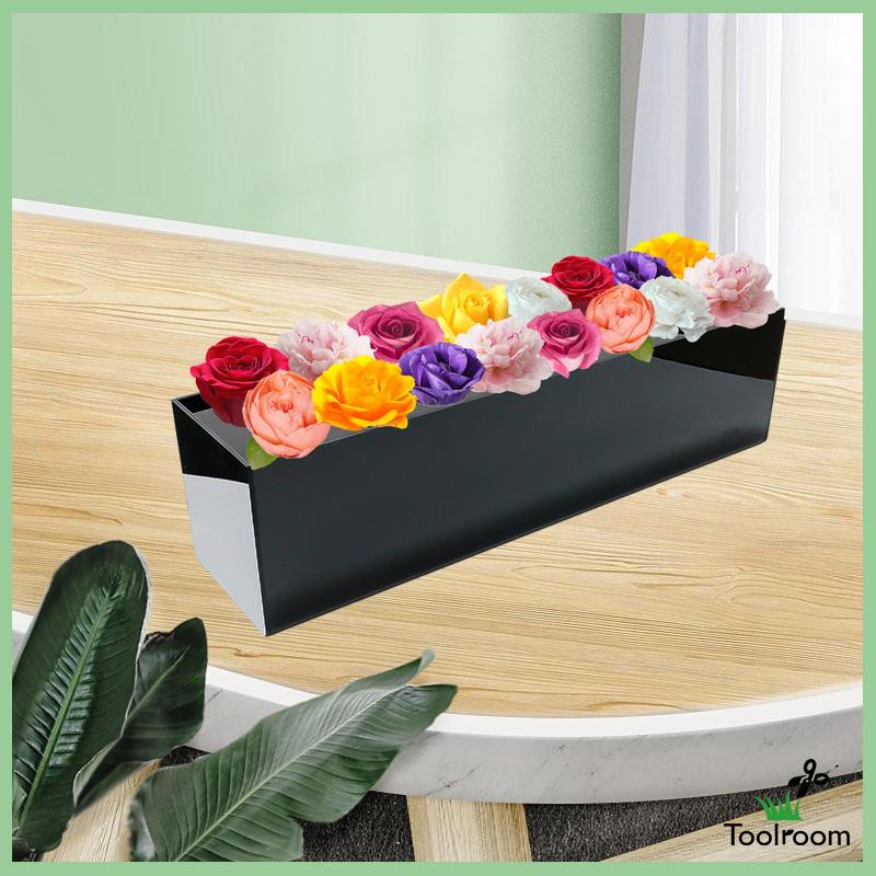 Lọ Hoa Bằng Acrylic Dài Dùng Trang Trí Văn Phòng / Tiệc Tùng