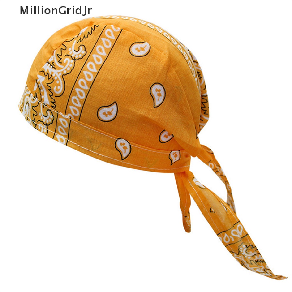 Nón Trùm Đầu Bandana Bằng Cotton In Họa Tiết Thời Trang Cho Nam &amp; Nữ JR