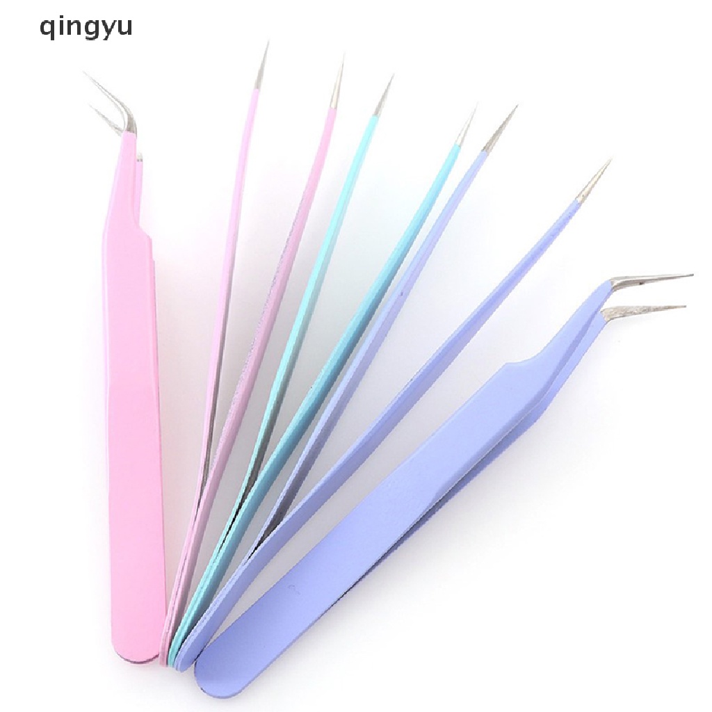 Set 2 Nhíp Gắn Mi Giả Cong / Thẳng Bằng Thép Không Gỉ