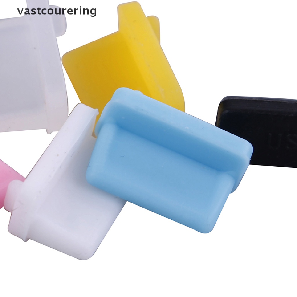 Bộ 10 Nắp silicone Đậy Ổ Cắm usb Chống Bụi Tiện Dụng