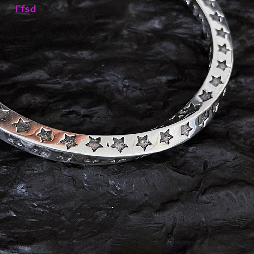 {Ffsd} Vòng Tay Dạng Xoắn Mạ Bạc Thời Trang Vintage Quà Tặng Bán Chạy Cho Nam Và Nữ