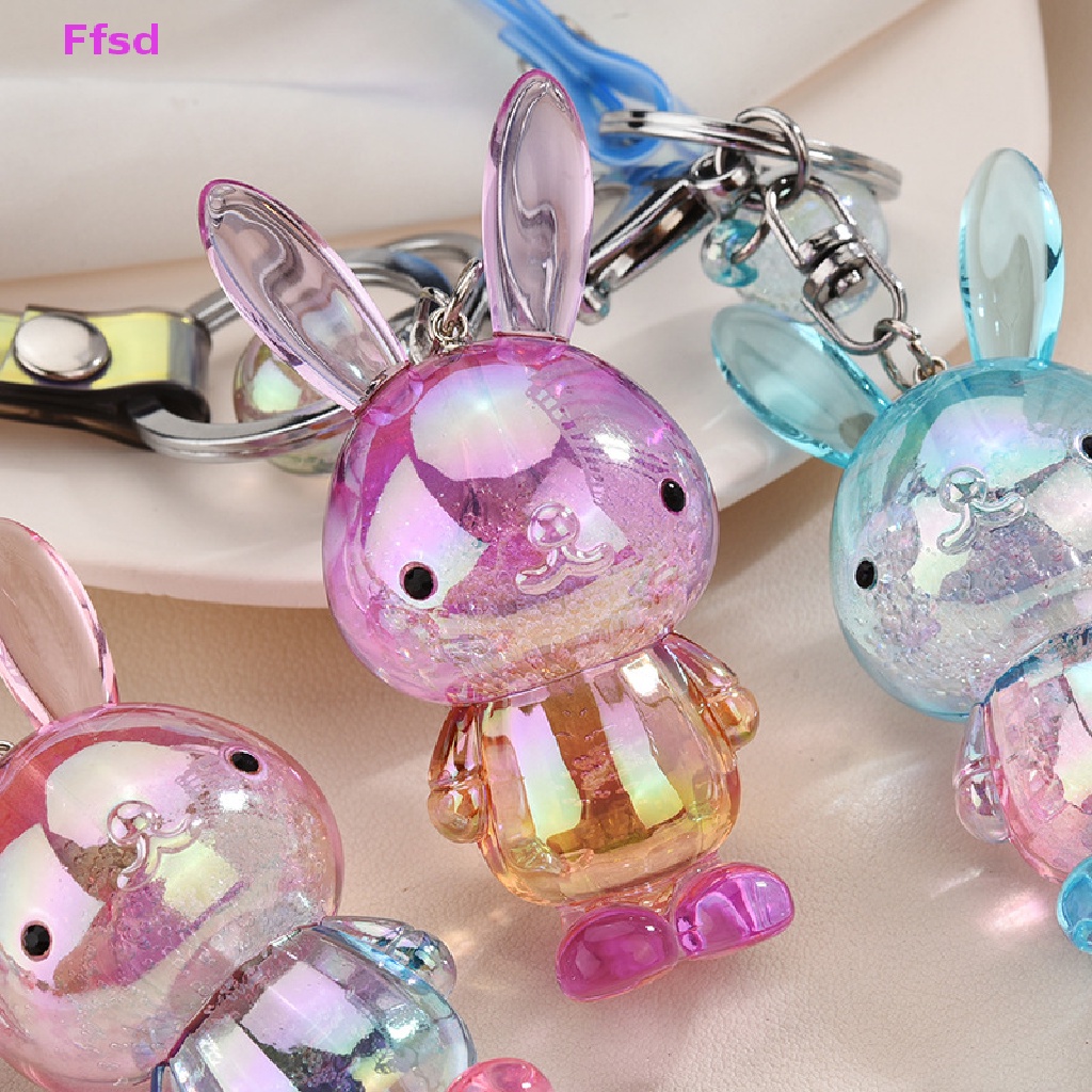 1 Móc Khóa Acrylic Hình Thỏ Hoạt Hình Đáng Yêu