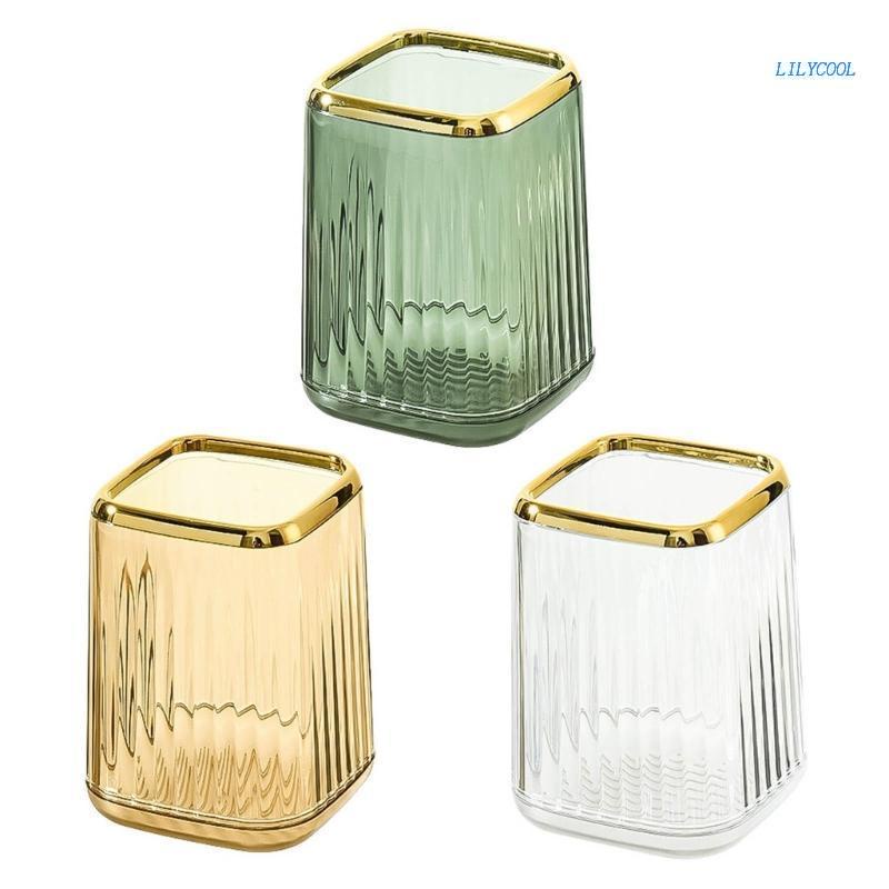 Giá Đỡ Cọ Trang Điểm / Bút Chì Kẻ Sọc Mini Tiện Lợi