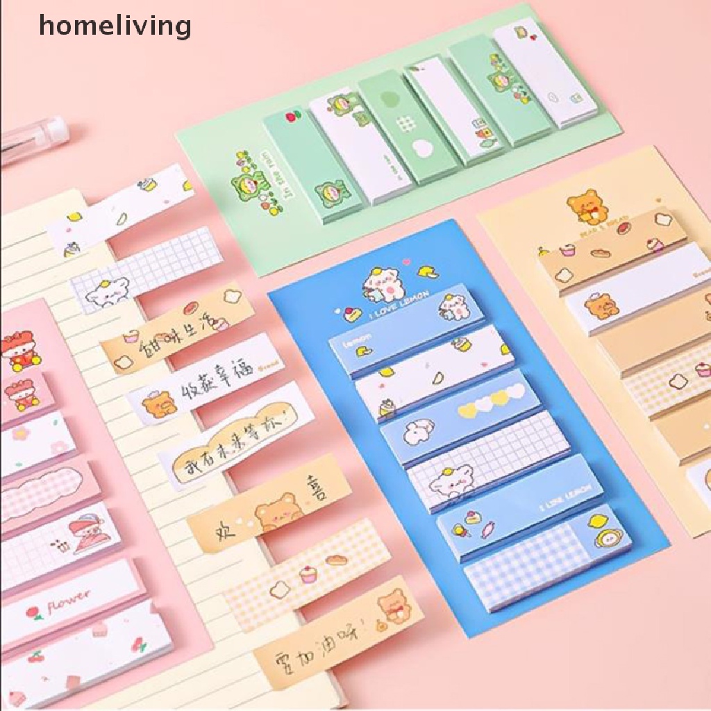 Bộ 120 Tờ Giấy Dán Ghi Chú Họa Tiết Hoạt Hình Dễ Thương DIY