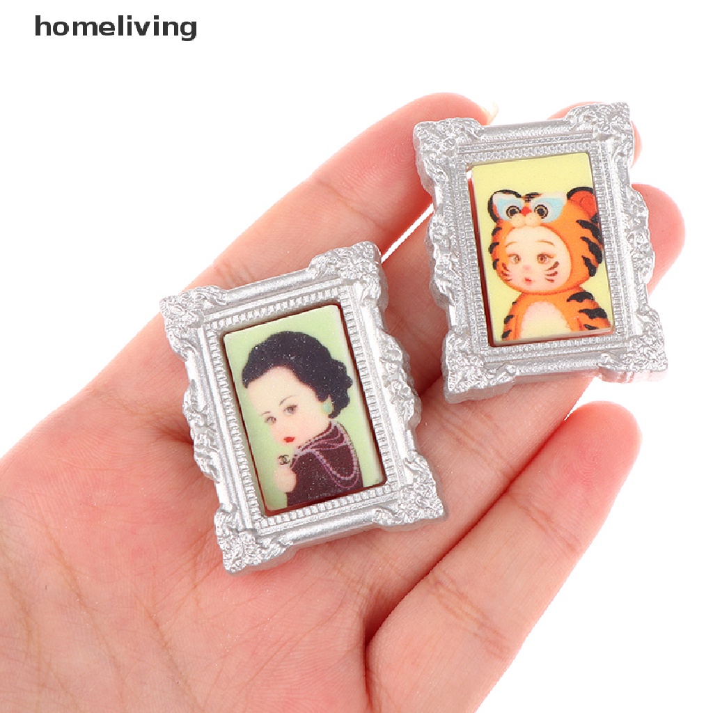 Khung Ảnh Mini Tỉ Lệ 1 / 12 Trang Trí Nhà Búp Bê