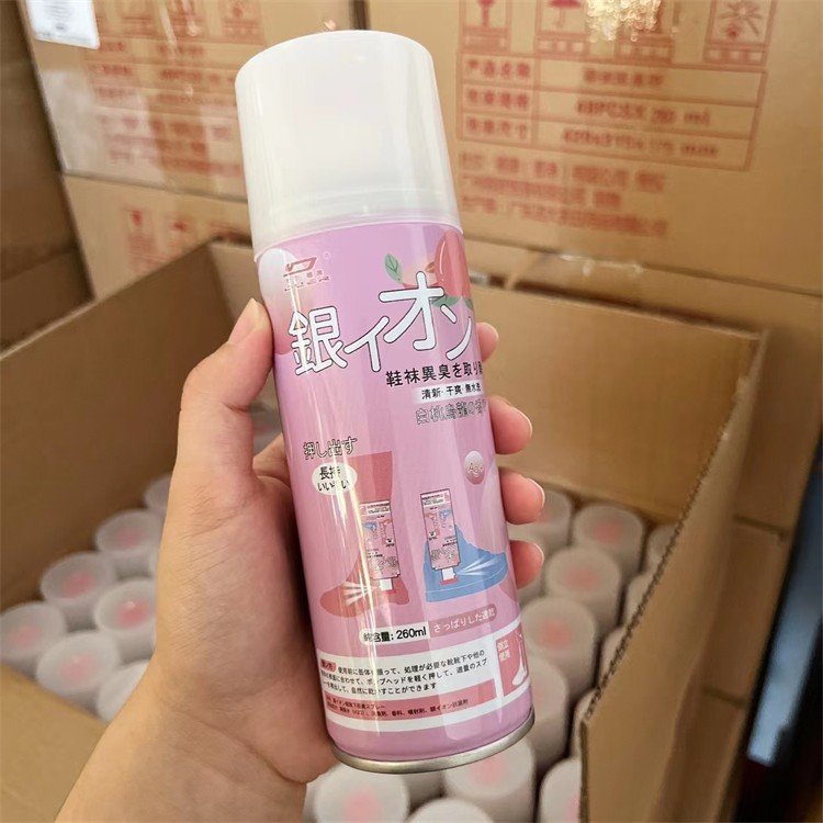 Chai xịt hôi chân Nhật bình sịt hôi chân khử mùi giày công nghệ Nano Bạc mùi dịu nhẹ 260ml đánh bay mùi hôi dép chân tủ