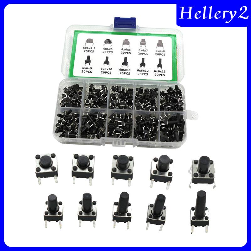 Bộ 200 Nút Công Tắc Nhấn Cho Đèn Pin DIY