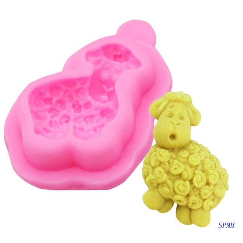 Khuôn Silicone Làm Bánh / Sô Cô La / Kẹo Đường Hình Chú Cừu Siêu Nhỏ