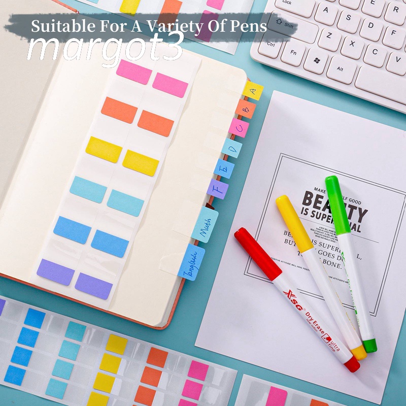 Margot3 Nhãn Dán Dạ Quang index Cổ Điển Trang Trí Sách Mạnh Mẽ