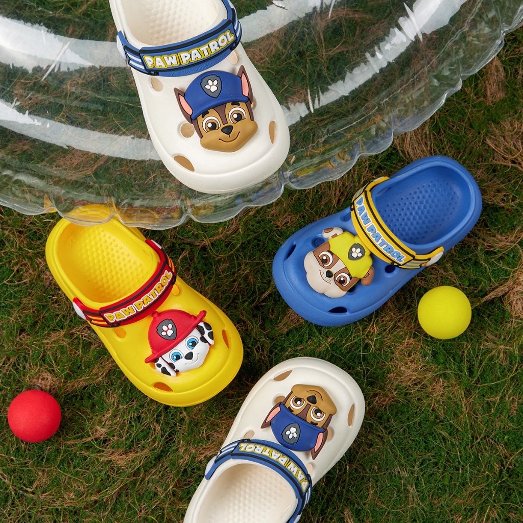 Cheerful Mario Dép Crocs Chó Cứu Hộ Đi Trong Nhà Chống Trượt In Hình Mario Dành dép sục paw patrol Cho Bé Trai