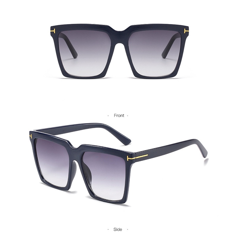 Kính Mát Gọng Vuông Lớn Chống Nắng Sang Trọng Cổ Điển Cho Nữ