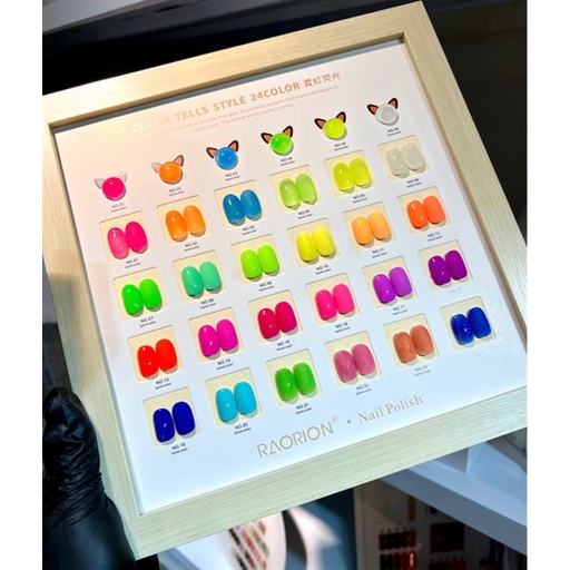Sét Neon, dạ quang 24 màu