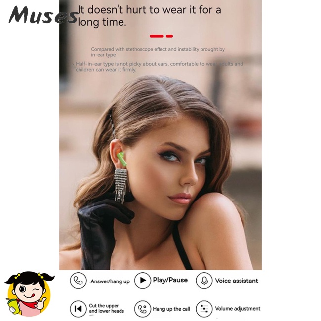 1 Cặp Tai Nghe Bluetooth Không Dây Bh15 Tws 5.3 Hiệu Quả Thấp