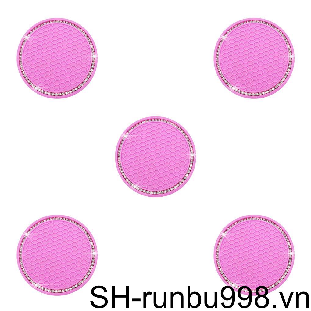 Giá Đỡ Bình Nước Tự Động Đính Đá Chống Trượt Cho Xe Hơi 1 / 2 / 3 / 5