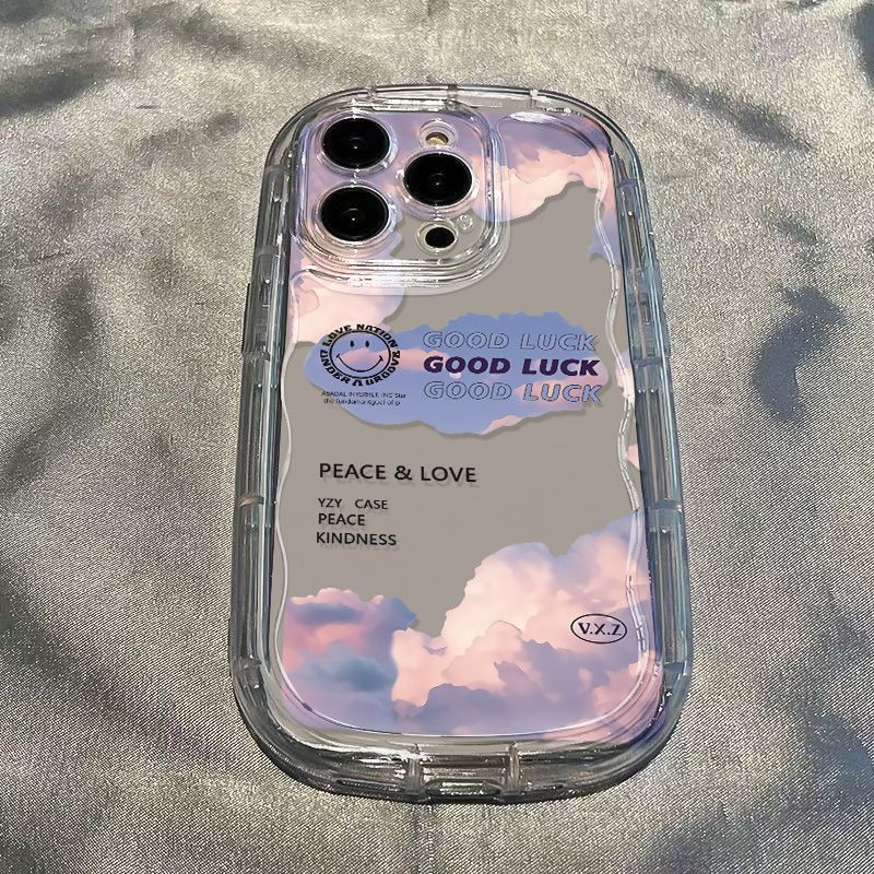 ✅Ốp Điện Thoại Mềm Trong Suốt Chống Sốc Màu Xanh Dương In Chữ Tiếng Anh Cho Iphone 1413 / 12xs8p NNK6 711