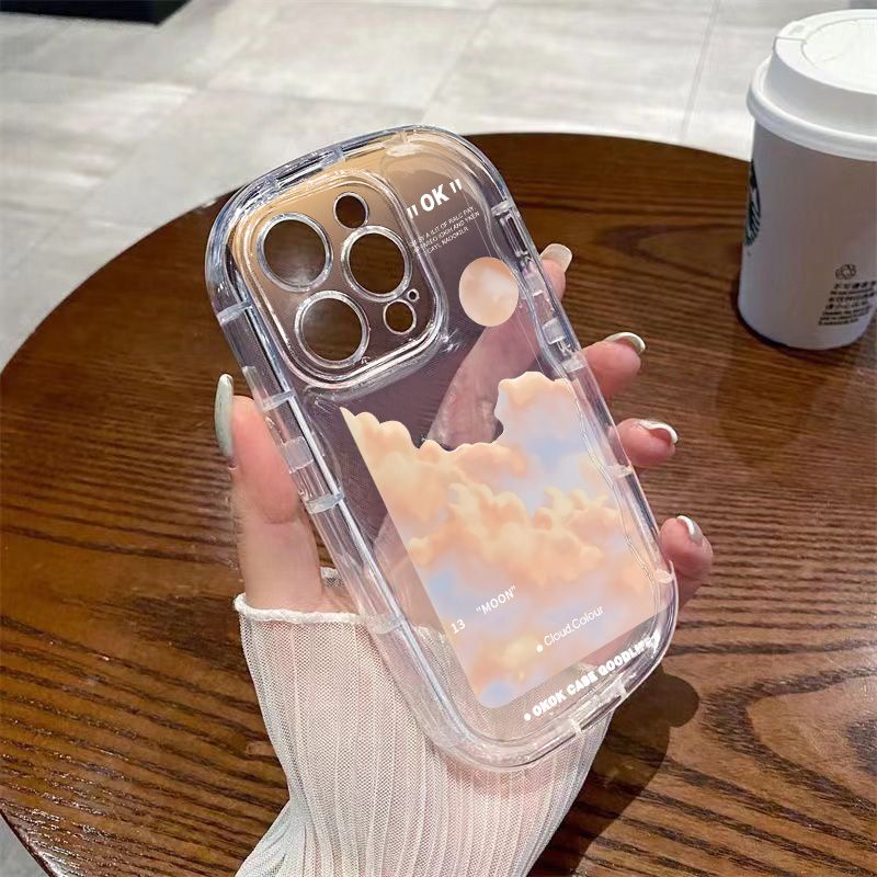 ✅Ốp Điện Thoại Mềm Trong Suốt Chống Sốc Hình Quả Cam Cho Iphone 8p 12 XrPromax 11iPhone14xs 713