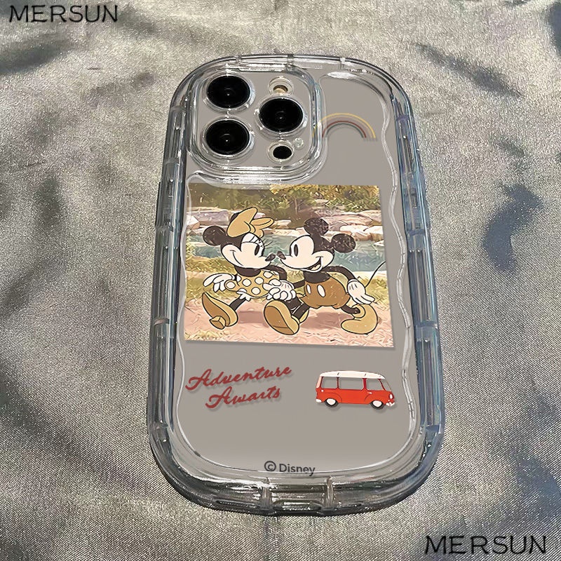 ✅Ốp Điện Thoại Mềm Trong Suốt Chống Sốc Hình Mickey Minnie Cho iPhone1412 / / / / / 8p13xs xr 117