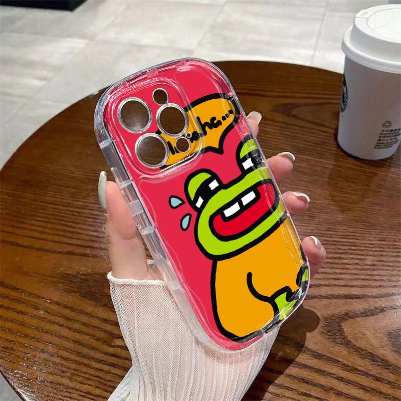 ✅Ốp Điện Thoại Mềm Trong Suốt Chống Sốc In Họa Tiết Ếch Cho Iphone 1112promax / xs8p 14 137 Xr / NNBQ