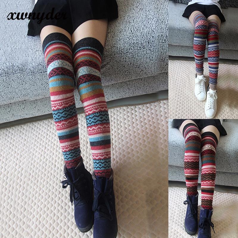 Vớ Đầu Gối Giữ Ấm Nhiều Màu Sắc Hợp Thời Trang