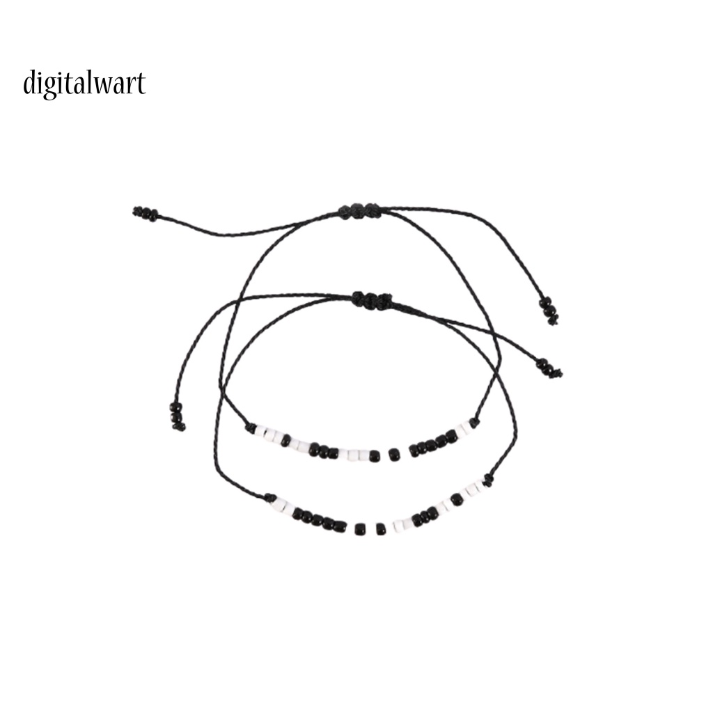 Kỹ Thuật Số| Bộ 2 Vòng Tay Dây Bện Thủ Công Có Thể Điều Chỉnh Kích Thước