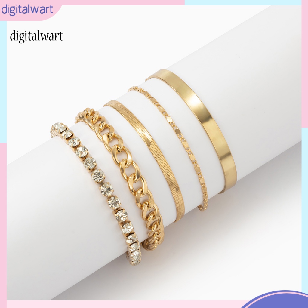 Kỹ Thuật Số| Set 5 Vòng Tay Phong Cách Cổ Điển Xinh Xắn Dành Cho Nữ