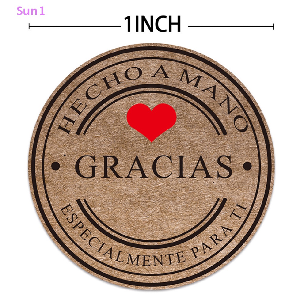 Sun1 &gt; 500 Miếng Dán Nhãn Hiệu Thank You Trang Trí Sổ Tay Thủ Công