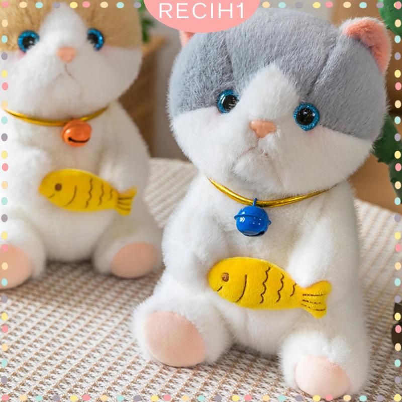 Đồ chơi nhồi bông Hình Chú Mèo Dễ Thương Dùng Trang Trí