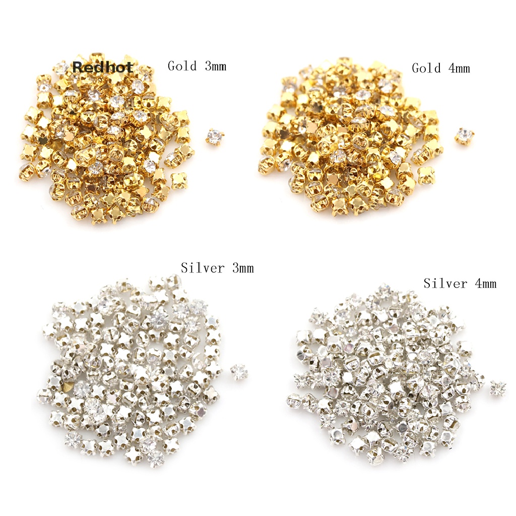 Bộ 100 Hạt Kim Cương Giả Mini Tự Trang Trí Quần Áo Búp Bê