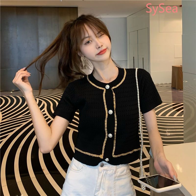 Áo Khoác Cardigan Dệt Kim Thanh Lịch Thời Trang Mùa Hè Cho Nữ