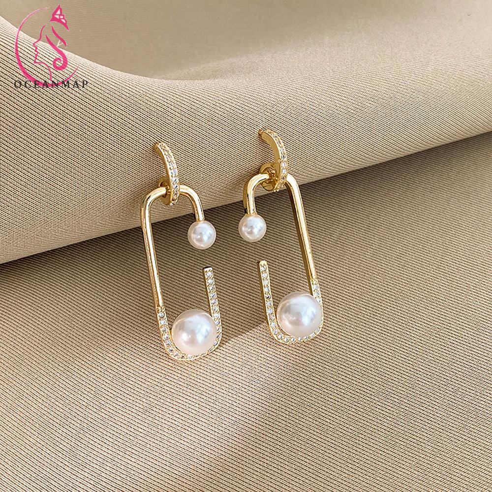 Bông Tai Đính Ngọc Trai S925 Thời Trang Cho Nữ