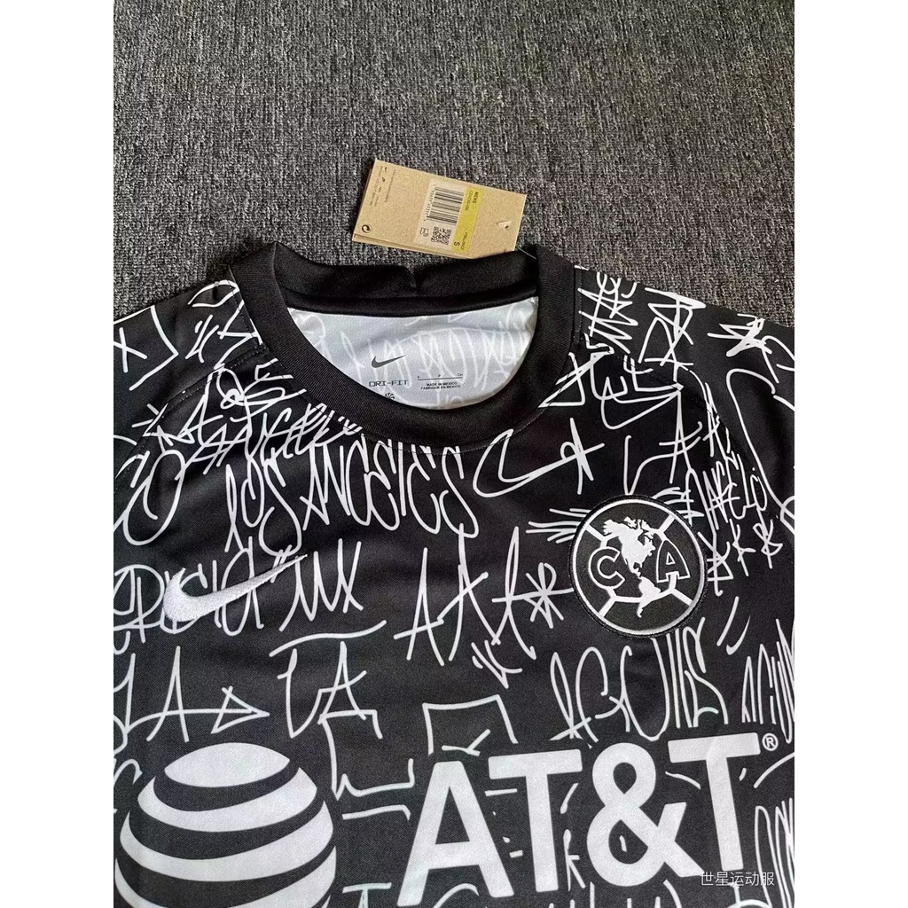 Áo Thun Bóng Đá Tay Ngắn Màu Đen Mỹ 2122 Chất Lượng Cao