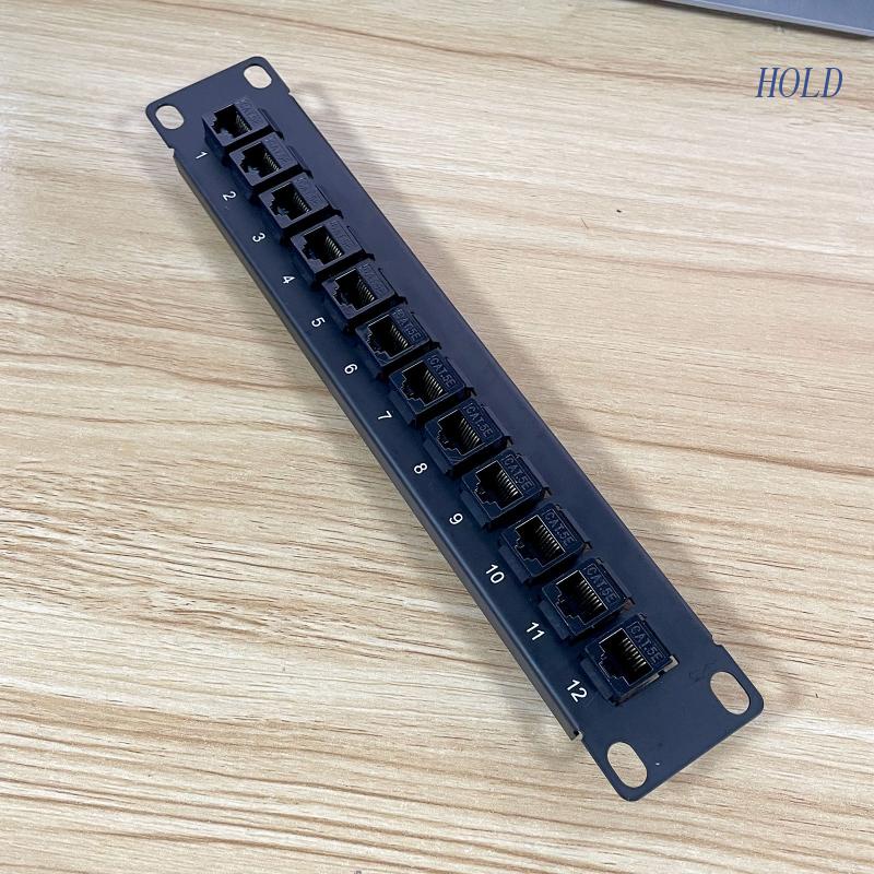 Bảng Điều Khiển ACE 12 Cổng CAT5e RJ45 Kèm Giá Đỡ Cho Jack Đánh Lửa