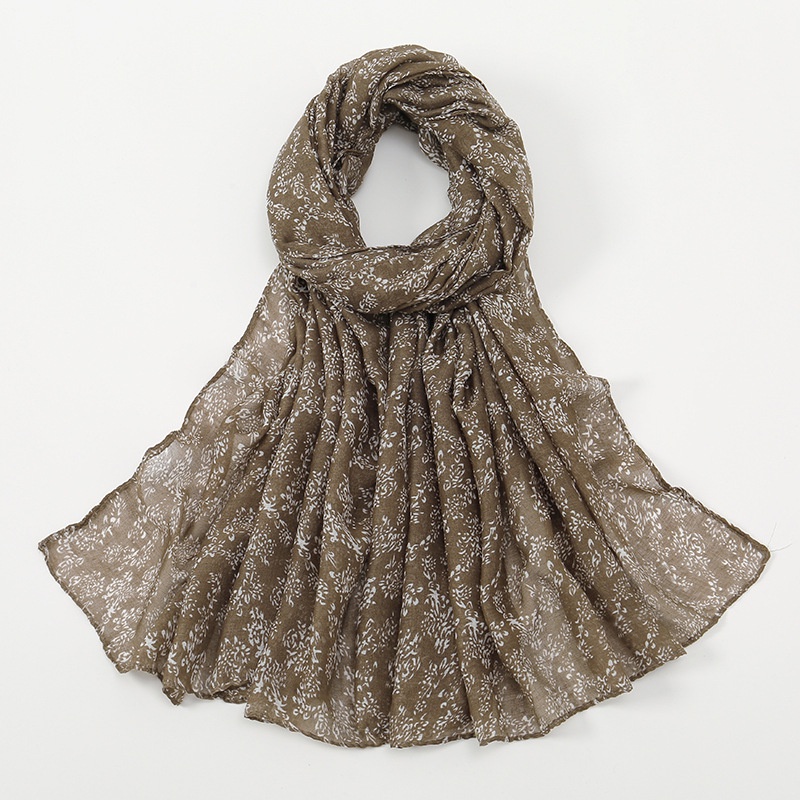 Khăn Choàng Trắng Nhẹ Thoáng Khí In Họa Tiết Phong Cách Cổ Điển Độc Đáo Kích Thước 180 * 90 Thời Trang Cho Nữ