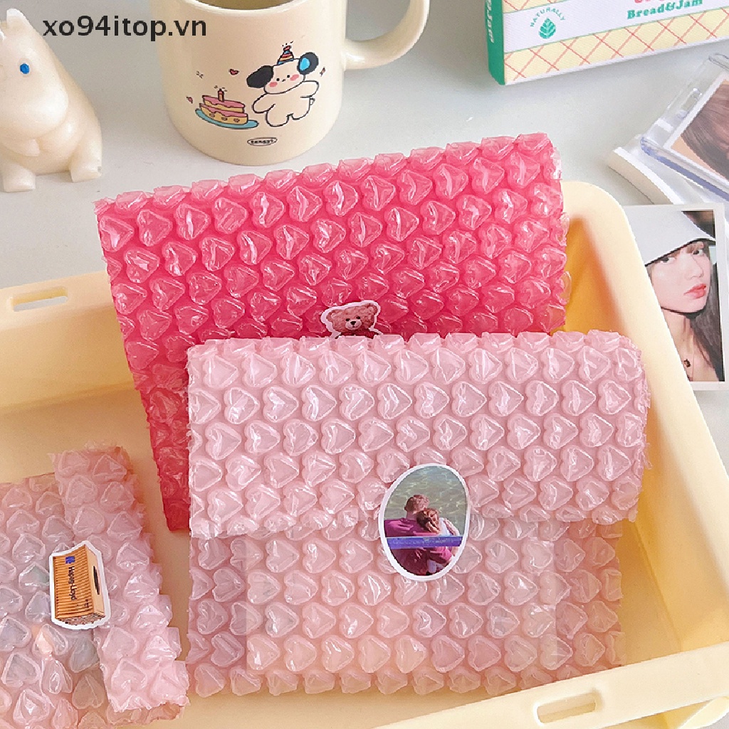 Xoitop Set 10 Túi Bong Bóng Hình Trái Tim Chống Sốc / Thấm Nước Dùng Để Đựng Quà